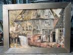 Schilderij: de molen van Vaassen, afm.50x35cm., Antiek en Kunst, Kunst | Schilderijen | Klassiek, Verzenden