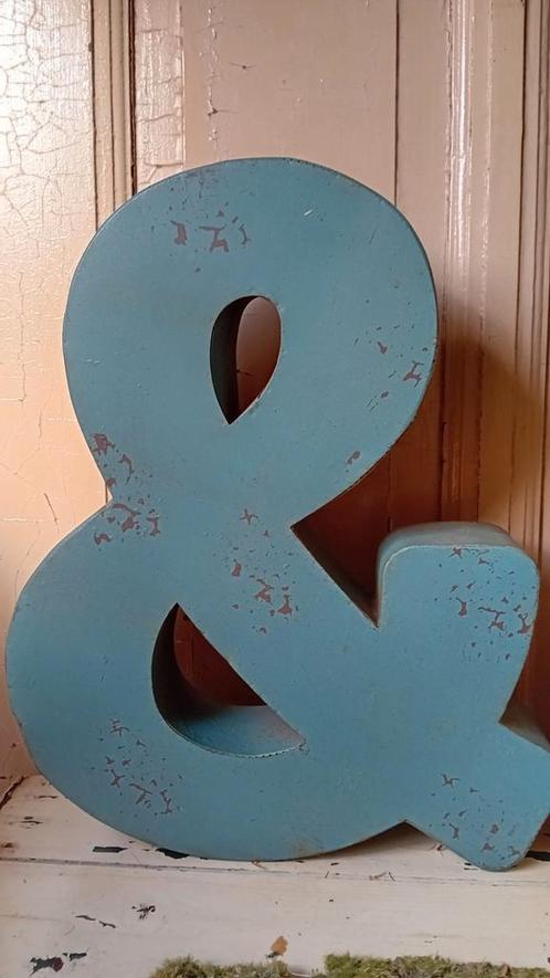 Reclameletter/gevel en-teken "&", Antiek en Kunst, Curiosa en Brocante, Verzenden
