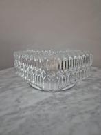 Vintage vierkante plafonniere plafondlamp geperst glas, Ophalen of Verzenden, Zo goed als nieuw, Glas