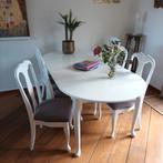 Eetkamer tafel met 6 stoelen., Huis en Inrichting, Ophalen, 200 cm of meer, 50 tot 100 cm, Zo goed als nieuw