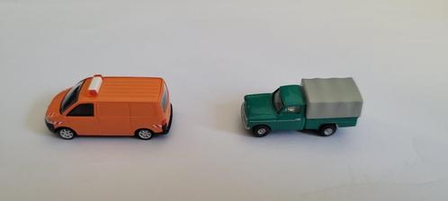 N-spoor VW bestelauto en Pickup truck met huif 1:160, Hobby en Vrije tijd, Modeltreinen | N-Spoor, Zo goed als nieuw, Overige typen