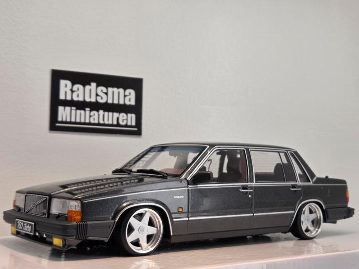 Volvo 760 Turbo - Azev A + Verlaagd - 1:18 Custom, Hobby en Vrije tijd, Modelauto's | 1:18, Nieuw, Auto, Ophalen of Verzenden