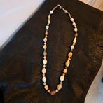Vintage multicolor agaat ketting, Ophalen of Verzenden, Gebruikt, Steen of Mineraal