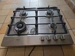 Whirlpool gaskookplaat, Gebruikt, Inbouw, Gas, 4 kookzones