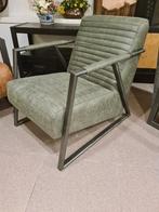 Nieuwe fauteuil Twenty leer microvezel groen €165, Ophalen, ., Nieuw, 75 tot 100 cm
