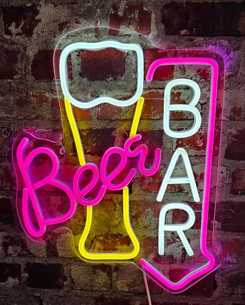 Super mooie Neon LED Verlichting Beer Bar - Nieuw, Verzamelen, Merken en Reclamevoorwerpen, Nieuw, Lichtbak of (neon) lamp, Ophalen of Verzenden