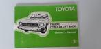 Instructieboekje Toyota Corollla liftback en Trueno 1976, Ophalen of Verzenden