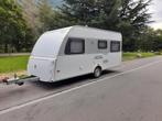 Mooie Knaus Sudwind 450 met mover en 2x fietsenrek, Caravans en Kamperen, Caravans, Rondzit, Particulier, Vast bed, 4 tot 5 meter