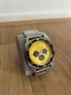 Guess herenhorloge – opvallend geel, chronograaffunctie, Overige merken, Staal, Gebruikt, Staal