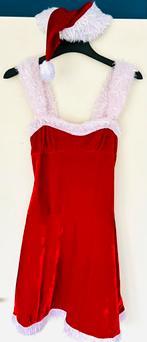 Glanzend mooie ‘kerstvrouw’ jurk, mt.L/40, bijna kerst haha, Maat 38/40 (M), Verzenden, Boven de knie, Rood