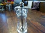Peugeot zout/pepermolen 15 cm  zgan perspex, Ophalen of Verzenden, Zo goed als nieuw