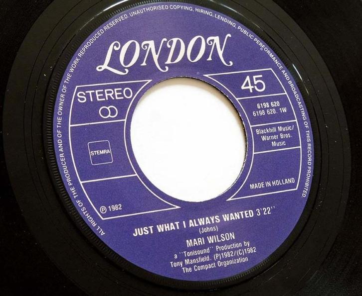 JUST WHAT I ALWAYS WANTED Mari Wilson HIT NEW WAVE BRIT, Cd's en Dvd's, Vinyl Singles, Single, Pop, 7 inch, Verzenden