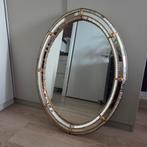 Prachtige grote venetiaanse spiegel trapezium italiaans, Antiek en Kunst, Ophalen, Ovaal, 50 tot 100 cm, Minder dan 100 cm