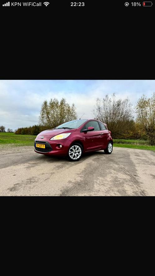 Ford Ka 1.2 Titanium X69pk 2012 parelmoer Blus, Auto's, Ford, Particulier, Ka, Benzine, B, Hatchback, Handgeschakeld, Origineel Nederlands