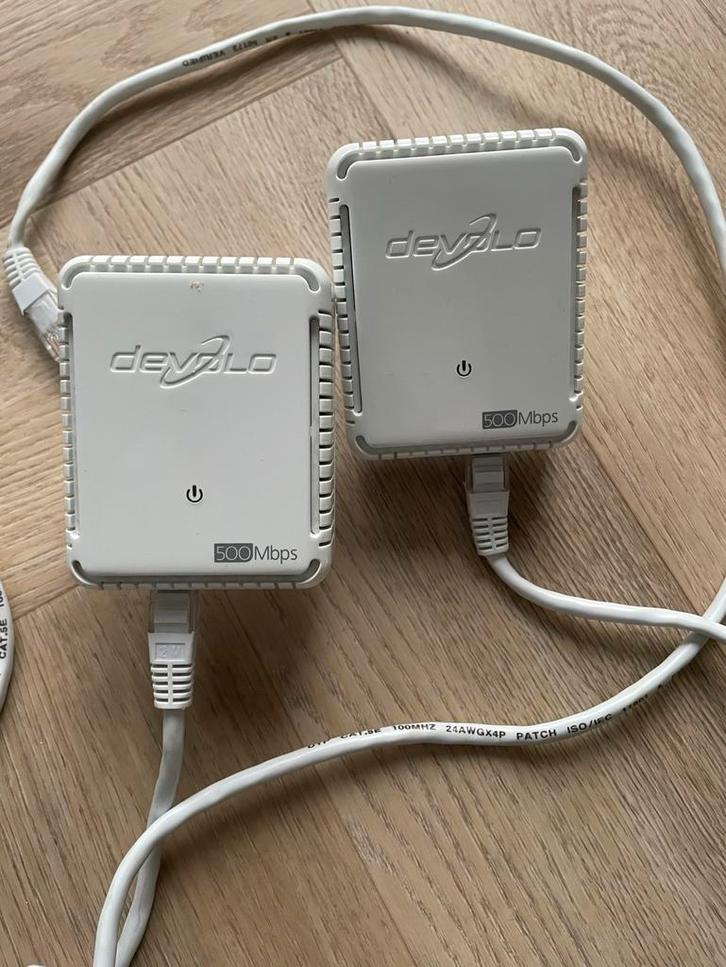Devolo dLAN 500 Duo Wifi Powerline Adapter Set, Computers en Software, WiFi-versterkers, Zo goed als nieuw, Ophalen of Verzenden