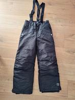 Zwarte skibroek met bretels - Maat 140, Broek, Jongen of Meisje, Ophalen of Verzenden, Zo goed als nieuw