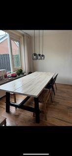 Ikea klustafel SKOGSTA 235x100, Gebruikt, Overige materialen, 100 tot 150 cm, 200 cm of meer