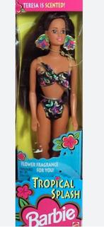 GEZOCHT: Tropical splash barbie Teresa (met parfum) jaren 90, Ophalen of Verzenden, Zo goed als nieuw, Pop
