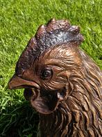 HAAN EN HEN / Tuinbeeld / Setprijs / Brons/ Kippen, Dierenbeeld, Nieuw, Info@huisentuindecoratiemarie.nl, Huis en tuin decoratie marie