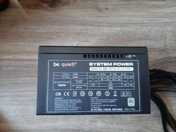 Be Quiet 550 watt psu beschikbaar voor biedingen