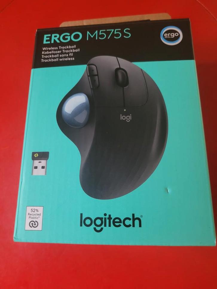 Logitech ERGO M575S, Computers en Software, Muizen, Nieuw, Rechtshandig, Ophalen
