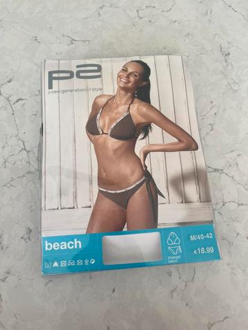 P2 Bruine Bikini maat M (NIEUW) beschikbaar voor biedingen