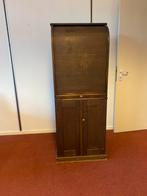 Oude apothekerskast medicijnkast bruin met roldeur, Huis en Inrichting, Ophalen, Gebruikt