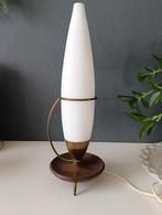Tripod space age tafellamp Philips jaren zestig, vintage, Jaren zestig space age, Gebruikt, Ophalen of Verzenden, Glas