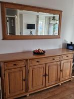 eiken dressoir en boekenkast, Huis en Inrichting, Kasten | Dressoirs, Gebruikt, 150 tot 200 cm, Eikenhout, 25 tot 50 cm
