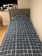 90X200 Grijs Eenpersoonbed, Huis en Inrichting, Ophalen, 90 cm, Eenpersoons, Zo goed als nieuw