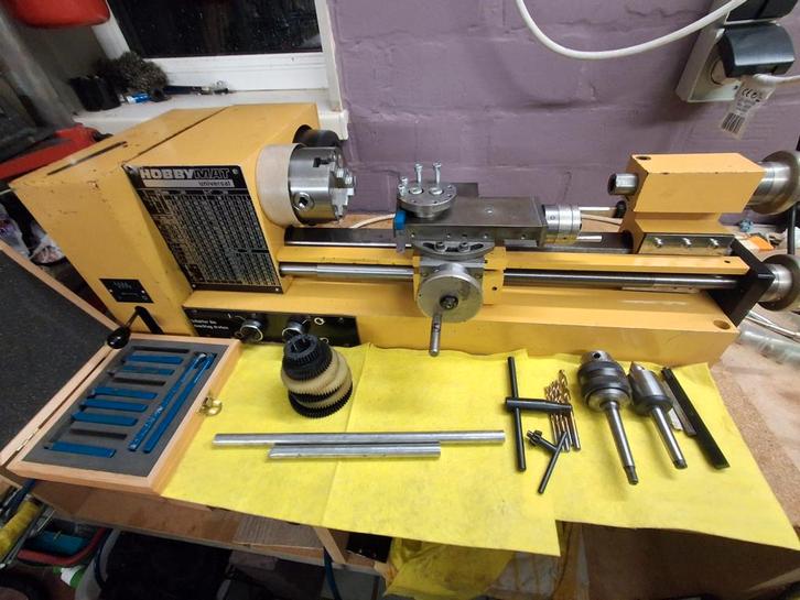 Draaibank Hobbymat md65, Doe-het-zelf en Verbouw, Draaibanken, Metaaldraaibank, Ophalen