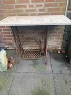 Antieke Singer naaimachine tafel met marmeren blad, Antiek en Kunst, Antiek | Naaimachines, Ophalen