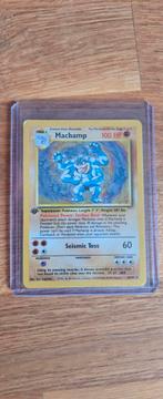 Machamp - 8/102 - Base Set - 1st Edition - Holo, Ophalen of Verzenden, Gebruikt, Losse kaart, Foil