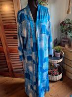 Lang vest blauw patchwork  print xl xxl, Ophalen of Verzenden, Zo goed als nieuw, Blauw