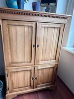Blank eiken tv/computer kast, Huis en Inrichting, Kasten | Computermeubels, Ophalen, Zo goed als nieuw, 70 tot 120 cm, 120 tot 170 cm