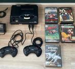 SEGA megadrive 16-Bit  + 2 controllers + 5 games, Mega Drive, Met 2 controllers, Ophalen of Verzenden, Gebruikt