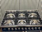 Luxe Boretti Fornuis 6 pits dubbele oven & Afzuigkap 100 cm, Fornello Esperta, Grill, Ophalen of Verzenden, Zo goed als nieuw