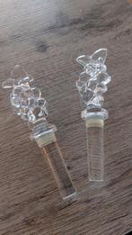 Glazen Flessenstop Set - Druiven Design, Ophalen of Verzenden, Zo goed als nieuw