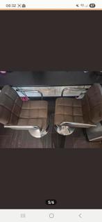 Twee barkrukken + extra stoel (zonder onderstel), Huis en Inrichting, Barkrukken, Ophalen, Gebruikt, In hoogte verstelbaar, 3 krukken