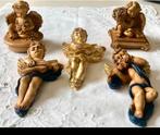 Set van 5 Engel Beeldjes, gips, Antiek en Kunst, Ophalen of Verzenden