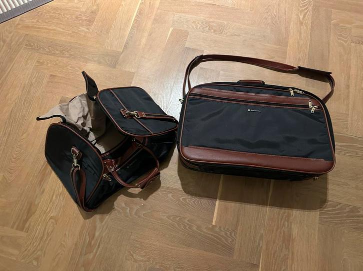 Samsonite koffer en weekendtas, Sieraden, Tassen en Uiterlijk, Tassen | Reistassen en Weekendtassen, Gebruikt, Zwart, 40 tot 60 cm