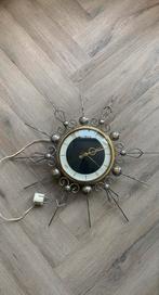 Vintage Retro Starburst wandklok 1950s, Antiek en Kunst, Ophalen of Verzenden