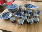 Antiek blauw wit servies, Antiek en Kunst, Antiek | Servies compleet, Ophalen