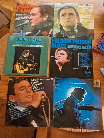 6 x johnny cash vinyl lp's beschikbaar voor biedingen