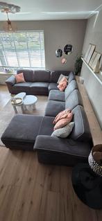 Grote Hoekbank met Eiland - Pronto Wonen, Huis en Inrichting, Banken | Complete zithoeken, Ophalen, Gebruikt, Stof, Modern