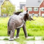 Beeld; Metalen olifant - Mooievogels, Geslacht onbekend