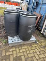 200 Liter Kunststof Vaten met Klemdeksel, Tuin en Terras, Regentonnen, 150 liter of meer, Ophalen
