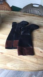 Laarzen Freeflex zwart met bruine rand., Ophalen of Verzenden, Zo goed als nieuw, Zwart, Hoge laarzen