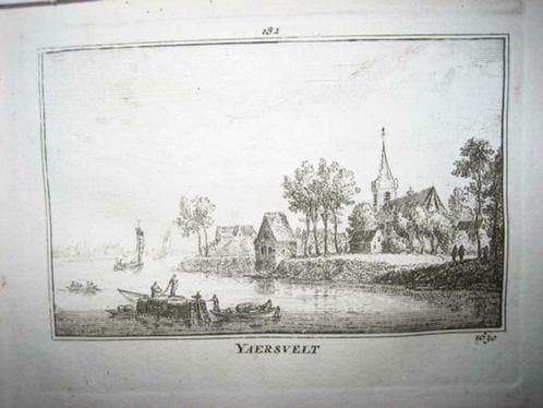 182 / Jaarsveld  Kopergravure 18e Eeuw, Antiek en Kunst, Kunst | Etsen en Gravures, Ophalen of Verzenden