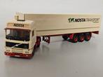 Tekno Volvo F12 Globetrotter Nosta Osnabruck huiftrailer, Hobby en Vrije tijd, Modelauto's | 1:50, Ophalen of Verzenden, Bus of Vrachtwagen